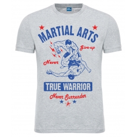 Футболка LEADER "True Warrior" серая