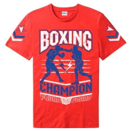 Футболка LEADER БОКС CHAMP красная