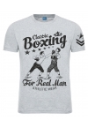 Футболка LEADER "Old School Boxing" серая