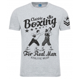 Футболка LEADER "Old School Boxing" серая