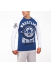 Лонгслив LEADER WRESTLING сине-белый