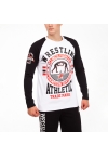 Лонгслив LEADER WRESTLING чёрно-белый