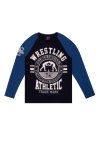 Лонгслив LEADER WRESTLING синий-електрик