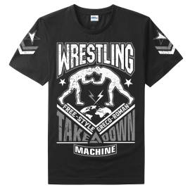 Футболка LEADER БОРЬБА MACHINE чёрная