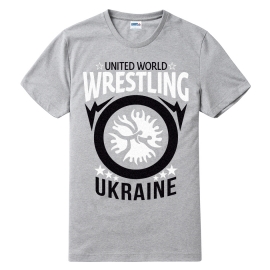 Футболка LEADER БОРЬБА UWW меланж