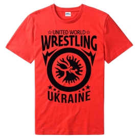 Футболка LEADER БОРЬБА UWW красная