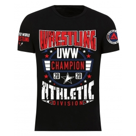 Футболка LEADER WRESTLING UWW чёрная