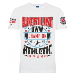 Футболка LEADER WRESTLING UWW белая