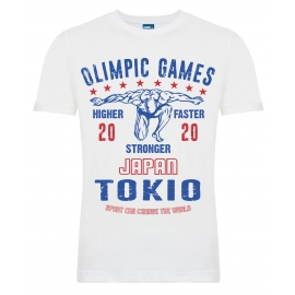 Футболка LEADE "OLIMPIC GAMES Tokio 2020" белая